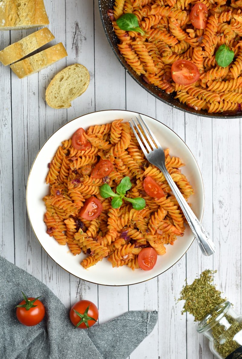 Creamy Tuscan Alfredo Penne