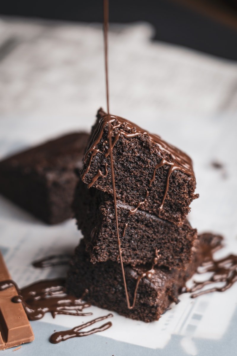 Warm Chocolate Brownie with Vanilla Ice Cream